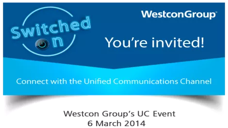 Westcon Unified Comms invite: 10 vendors... 1 message