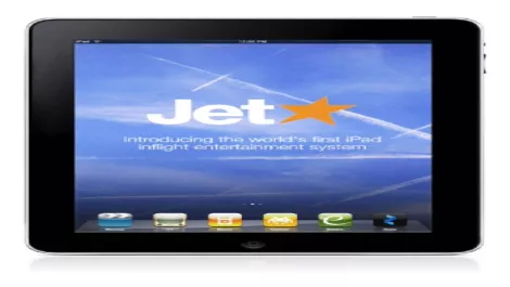 Jetstar trials in-flight iPad entertainment