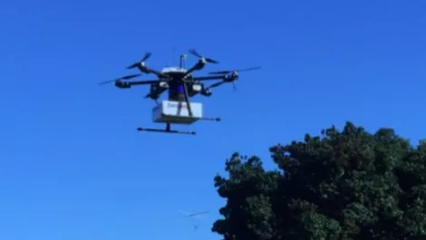 Drone parcel delivery a success in Auckland
