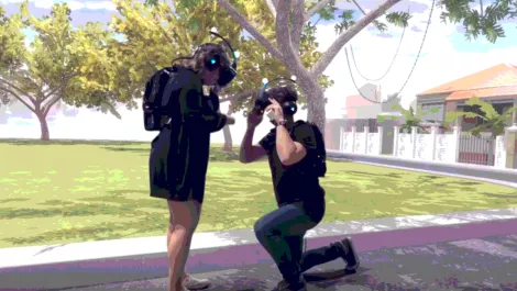 Gamer proposes to his girlfriend in VR