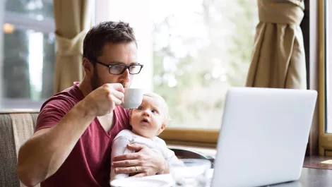 Remote working parent