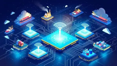 Interconnected electronic modules circuit boards antennae wireless global supply chains