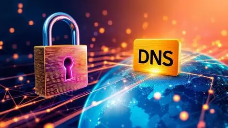 Dns security quantum threats australia globe lock digital connection