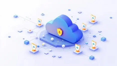 Secure digital cloud with protective shields and interconnected nodes for data protection ai