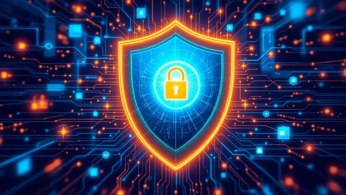 Computer shield digital data streams ai elements network web cybersecurity protection