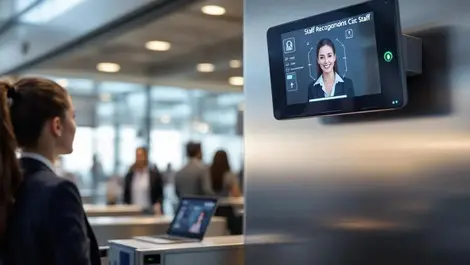 Honolulu airport staff security gate facial recognition camera