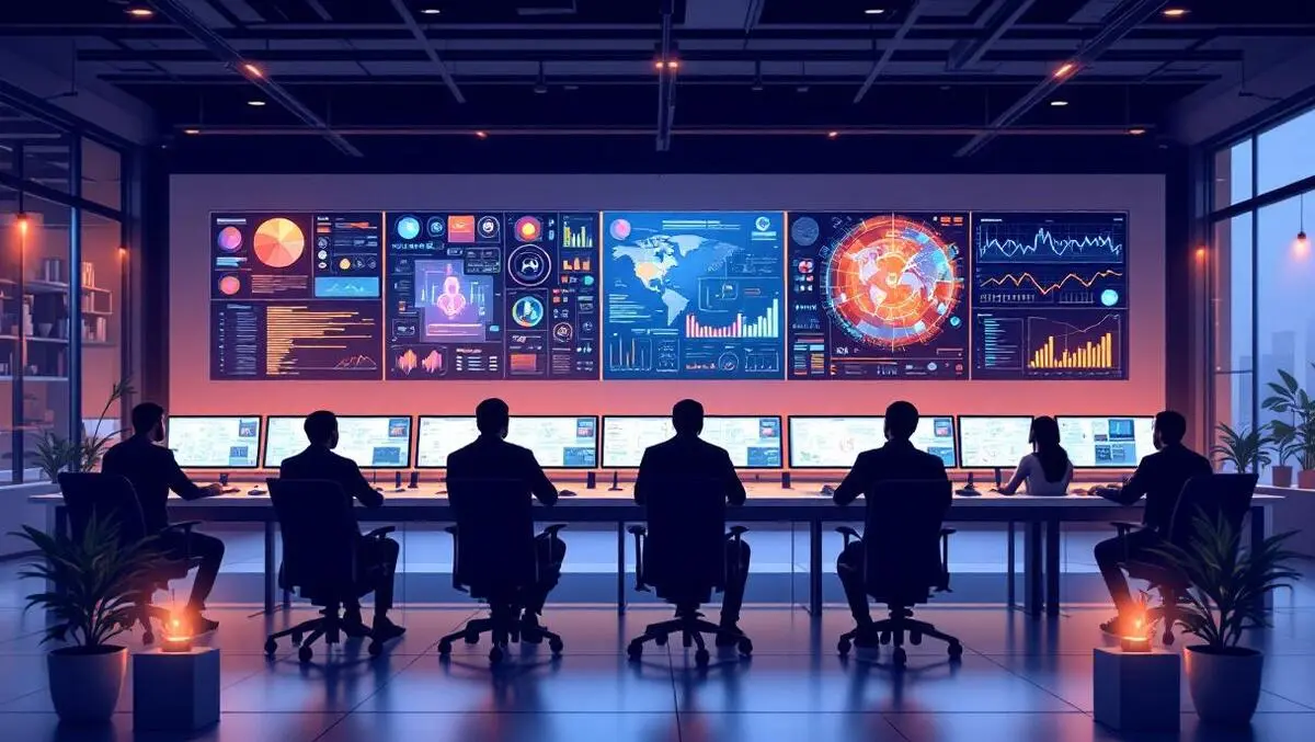 Soc analysts ai driven mdr threat maps us india office scene