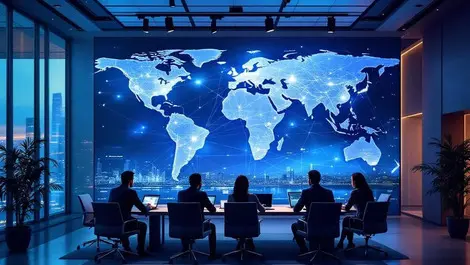 Global ai boardroom singapore usa india uae network collab scene