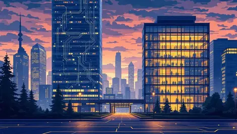 Canadian financial hq dusk ai data centers secure energy efficient